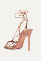 Thumbnail for your product : Aquazzura Whisper 105 Leather Sandals - Antique rose