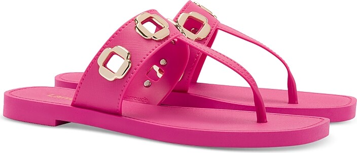 Larroude Women's Milan Grommet Thong Sandals ShopStyle