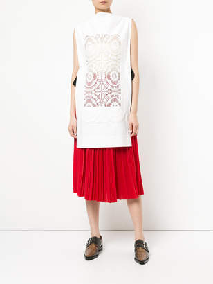 Toga Pulla embroidered panel longline top