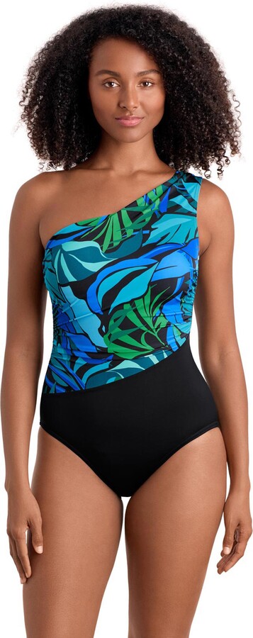 Shape Solver One-Shoulder One-Piece Swimsuit