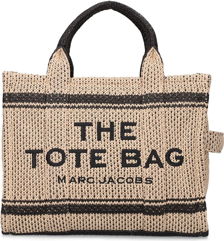 Marc Jacobs Medium straw jacquard tote bag ShopStyle