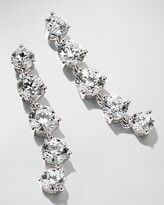 Thumbnail for your product : Memoire 18k White Gold Lena Diamond Drop Earrings