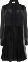 Thumbnail for your product : MSGM Ruffle-trimmed Crepon Mini Dress
