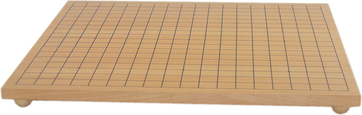 WorldWise Imports Maple Wood Veneer Go Board with Wooden Ball Feet - 19" X 17.5"