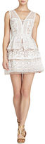 Thumbnail for your product : BCBGMAXAZRIA Fola V Neck Lace Tiered Dress
