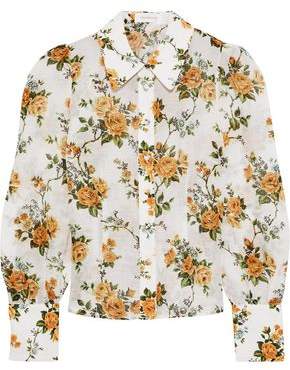 Zimmermann Floral-print Linen And Silk-blend Shirt