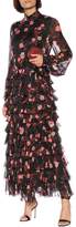 Thumbnail for your product : Giambattista Valli Ruffled floral silk gown