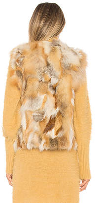 Adrienne Landau Natural Fox Vest