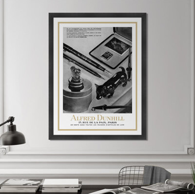 Melissa Van Hise 'Alfred Dunhill' - Picture Frame Graphic Art Print on Paper