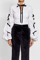 Thumbnail for your product : Caroline Constas Printed Shirt with Ribbon
