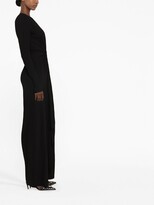 Thumbnail for your product : Alexandre Vauthier Black V-Neck Maxi Dress