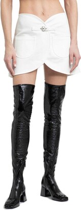 ミニスカート Courreges 'Reversed Belt Mini' skirt (225CJU260PL0159 7075) REVERSED BELT MINI SKIRT - courrèges (クレージュ)