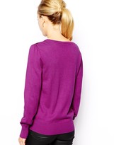 Thumbnail for your product : Oasis Rose Print Woven Front Jumper