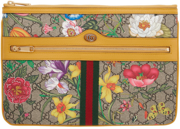 Gucci Multicolor GG Flora Ophidia Pouch - ShopStyle Bags