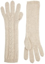 Thumbnail for your product : Johnstons Asymmetric Aran Cable Gloves