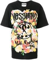 Moschino floral print logo T-shirt