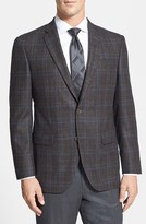 Thumbnail for your product : David Donahue 'Connor' Classic Fit Plaid Wool & Cashmere Sport Coat
