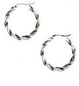 Thumbnail for your product : Lord & Taylor Sterling Silver Twisted Hoop Earrings