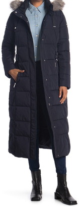 dkny maxi down coat