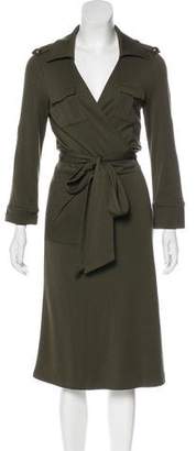 Diane von Furstenberg Long Sleeve Wrap Dress