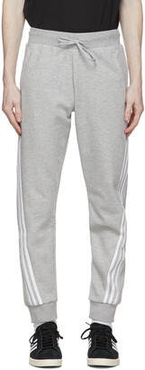 adidas Grey 3-Stripes Sweatpants