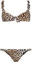 Thumbnail for your product : Reina Olga Luca leopard-print bikini