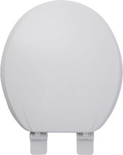 Oakbrook Collection Rockford Round White Wood Toilet Seat