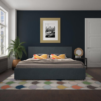 Novogratz Kelly Upholstered Storage Platform Bed