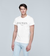 Thumbnail for your product : Balmain Logo print cotton T-shirt