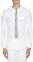Thumbnail for your product : Thom Browne Tie-Detail Silk Crewneck Shirt