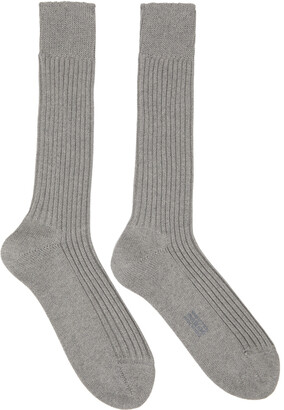 Tom Ford Grey Rib Socks