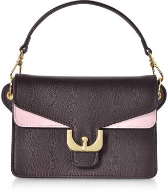 Coccinelle Ambrine Soft Color Block Grained Leather Mini Shoulder Bag