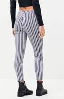 Thumbnail for your product : La Hearts Striped Button Leggings
