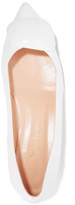 Thumbnail for your product : Rupert Sanderson Aga Patent-leather Point-toe Flats - White