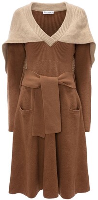 J.W.Anderson Cape Detail Knitted Dress