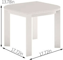 Hokku Designs Tiffi Square 17.72'' L x 17.72'' W Outdoor Side Table