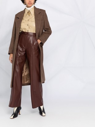 Nanushka Cleo faux leather trousers - ShopStyle