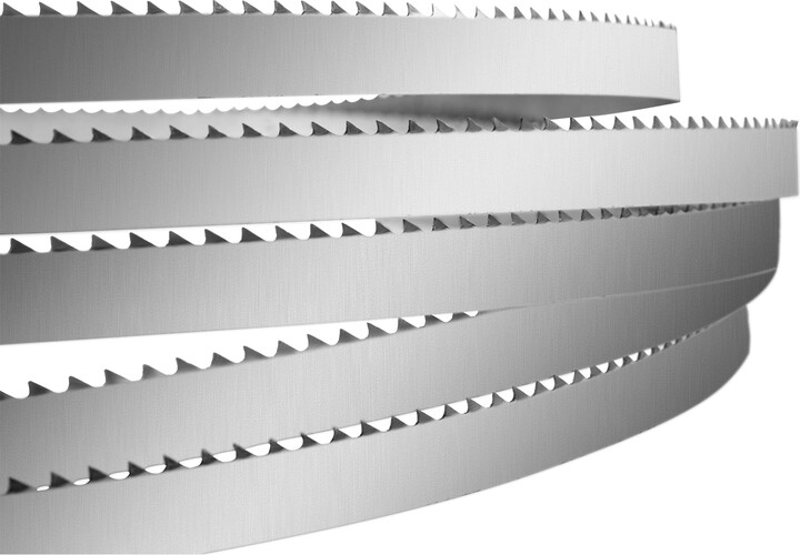 KFFKFF Cutting Meat And Bone Band Saw Blade 65"x0.63"x0.02" Carbon Steel 5 Pieces