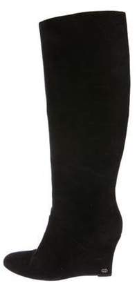 Gucci Suede Knee-High Boots Black Suede Knee-High Boots
