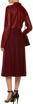 Thumbnail for your product : Proenza Schouler Pleated boiled wool wrap midi skirt