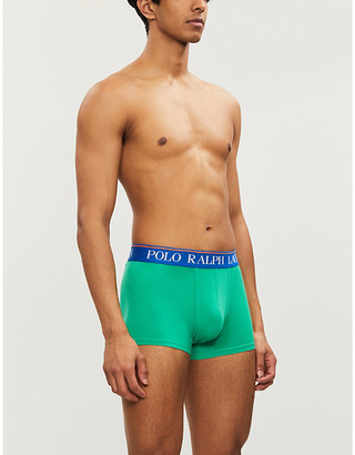Polo Ralph Lauren Solid stretch-jersey trunks
