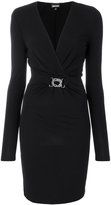 Thumbnail for your product : Just Cavalli gathered front V-neck dress