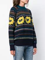 Thumbnail for your product : Sacai geometric embroidered sweater