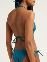 Thumbnail for your product : Heidi Klein Reversible Snake-print Halterneck Bikini Top - Womens - White Multi