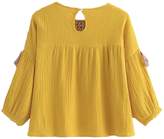 Thumbnail for your product : Goodnight Macaroon 'Flocos' Embroidered Tassel Top