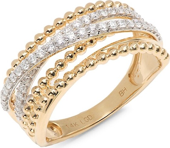 14K Yellow Gold & 0.37 TCW Lab Grown Diamond Ring