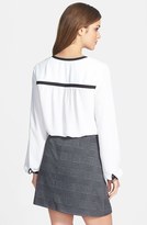 Thumbnail for your product : Vince Camuto Gathered Shoulder Scoop Neck Blouse (Online Only)