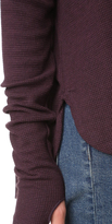 Thumbnail for your product : Feel The Piece Robin V Neck Thermal Long Sleeve