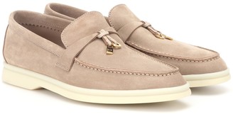 Loro Piana Summer Charms Walk Brown Loafers - Klueles