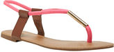 Thumbnail for your product : Wet Seal Canvas Thong Hardware Sandal